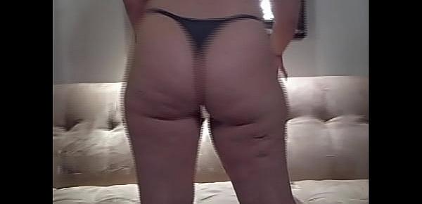  PAWG in Thong Panties Hot Booty Thick Chubby Girl